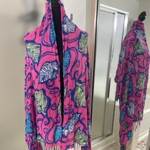 Lilly Pulitzer 100% Rayon Scarf - Size O/S
